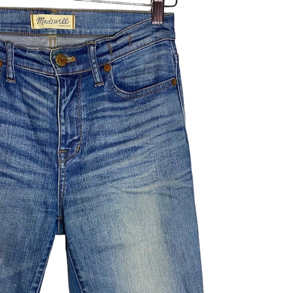 Madewell High Riser Skinny Stretch Jeans Distressed Whiskering Fading 26 - Picture 6 of 15